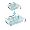 WDDP 3-Piece Set Extendable Fridge Organiser, Fridge Drawer Organiser, Adjustable