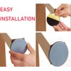 7/8" Adhesive Furniture Sliders -Furnigear Chair Glides PTFE Mover Slide