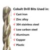 VALYRIANTOOL 3/16" Cobalt Drill Bits(20PCS), M35 HSSCO High Speed Steel