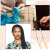 Bent Latch Hook, Wooden Crochet Needle Tool for Rug Making