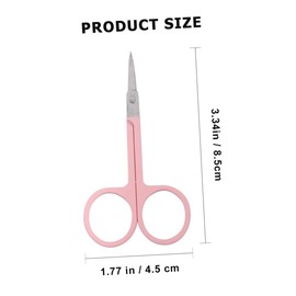 FRCOLOR 2pcs Portable Eyebrow Trimmer Durable Stainless Steel Eyebrow Scissors and Eyelash Tool for Easy Grooming and Precision Cutting for Home Salon Use