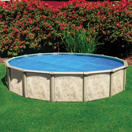 In The Swim 15' Premium Blue Round Solar Pool Cover 12 Mil for Solar Heating Above Ground Pools and Inground Pools