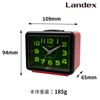 LANDEX Alarm Clock, Analog Clock with No Second Hand, Silent,