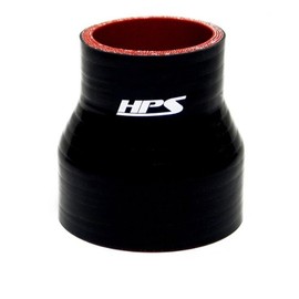HPS Silicone Hoses HTSR-138-175-BLK Silicone High Temperature 4-ply Reinforced Reducer Coupler Hose, 100 PSI Maximum Pressure, 3" Length, 1-3/8" > 1-3/4" ID, Black