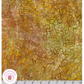 Robert Kaufman Kaufman SERENGETI BATIKS 20197 196 Brown Gold Saffron LUNN STUDIOS Quilt Fabric - By the Half-Yard