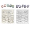 Nail Sticker Frame Frame [Gold & Silver] Gold & Silver