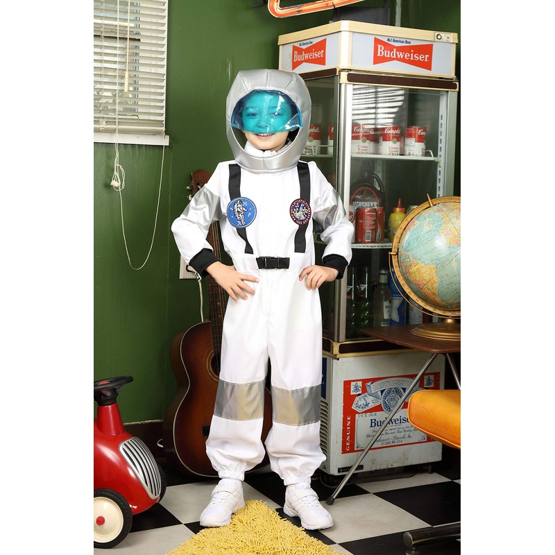Party City Space Boy Costume For Kids, Size 100, White