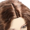 Light Brown Wave Wig Adjustable Charming Breathable Comfortable Fluffy Heat