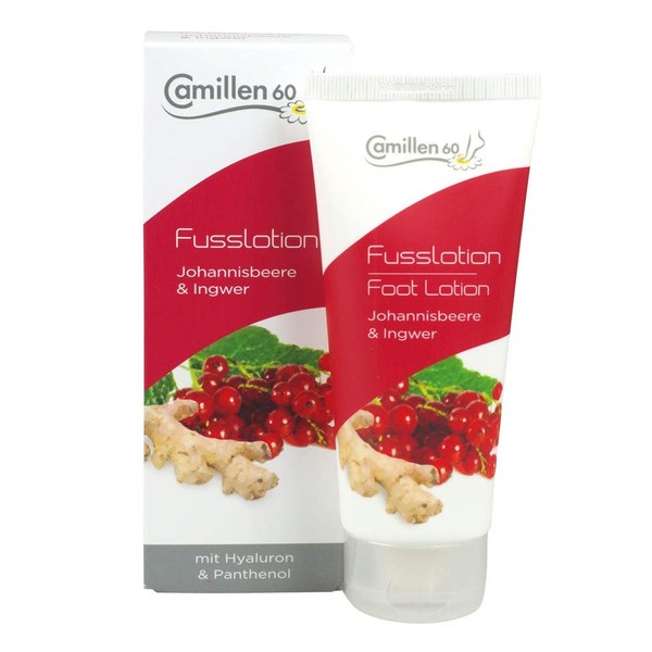 Foot Lotion Blackcurrant & Ginger, Camomile 60 with Hyaluronic and Panthenol, 100 ml, 100 ml