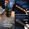 amoolo 5/32 Impact Drill Bits Set, 10Pcs Titanium HSS Twist
