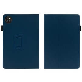 Haofun Case Compatible with Doogee T10W, Ultra Thin PU, Slim and Lightweight Flip Case, Foldable, Slim Protective Case with Wrist Strap, Back Cover Folding Stand, Blue