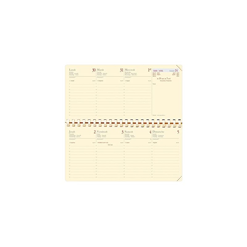 Quo Vadis Impala Planital Week to View Diary 8.8 x