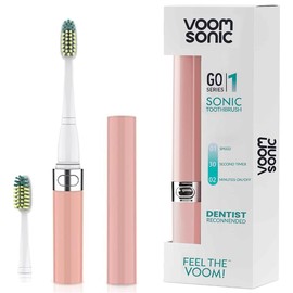 Voom Sonic Go 1 Series - Cepillo de dientes eléctrico recargable con pilas | Recomendado por dentista, cuidado oral portátil, temporizador de 2 minutos, diseño ligero | cerdas de nailon Dupont suave
