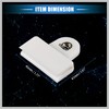 RATCHROLL 2 Pcs Window Door Glass Channel Retainer Clip, 1.77"x1.61"x0.35"