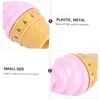Vaguelly 1Pc Pink Ice Cream Mechanical Timer Fun Kitchen Reminder