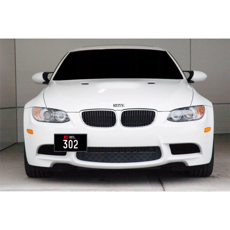 Sixtyskid Delaware Black License Plate (1942-1946) Design - "302"