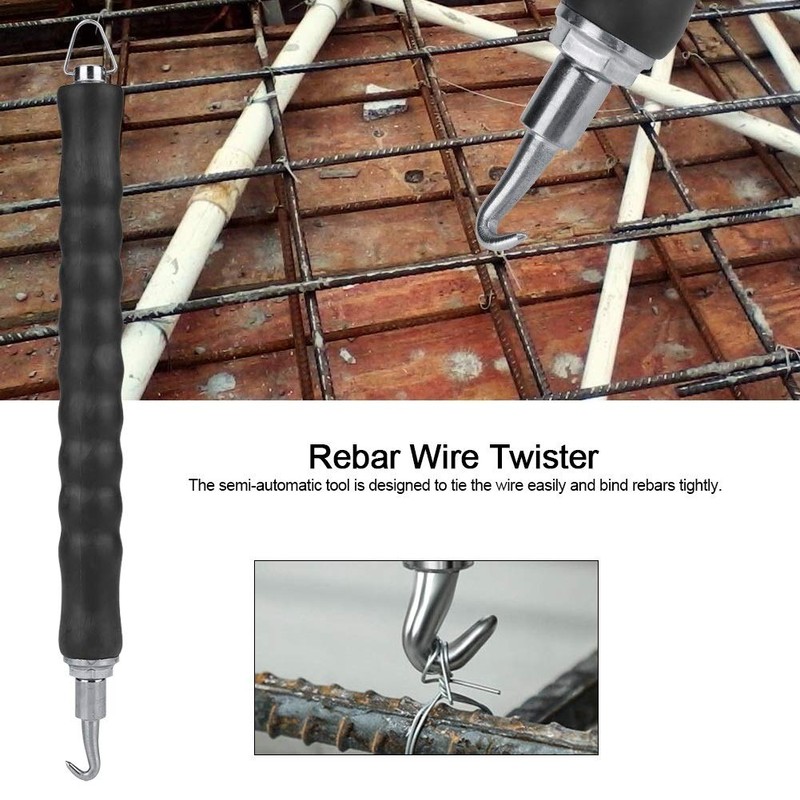 Dingln Rebar Wire Twister Semi-Automatic Retractable Hook Construction Site Reincompatible
