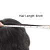 RESHE Mens Toupee European Real Human Hair Piece All V-looped