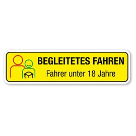 Magnetschild Begleitetes Fahren | BF-17 | 30 x 8 cm