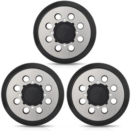 Sander Pad for Dewalt, 3 Pack 5" 8 Hole Hook and Loop Orbital Sander Metal Pad Replacement for DeWalt DWE6421 6421K DWE6423 6423K DCW210B (4 Screw Holes Sanding Part for DeWalt DWE64233 & N329079)