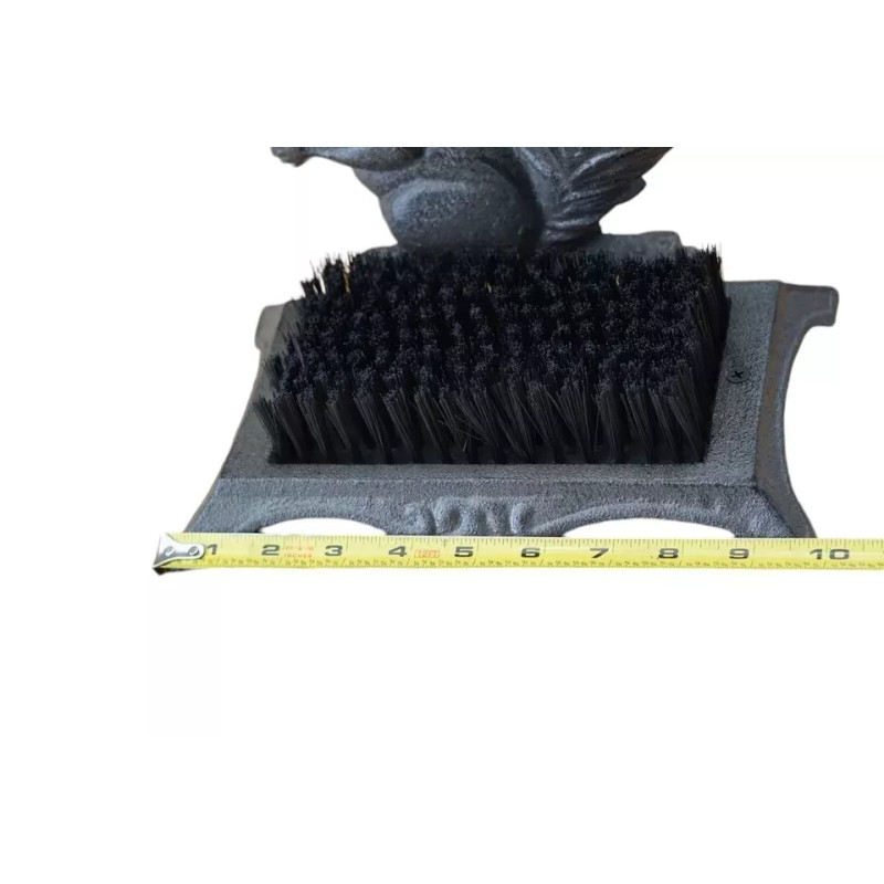 Midwest Craft House Cast Iron Boot Scraper Brush Brown Squirrel