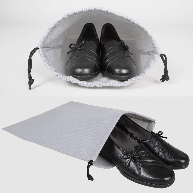 Astro Shoe Storage Bag, Gray, Shoe Case, Shoe Sack, Drawstring