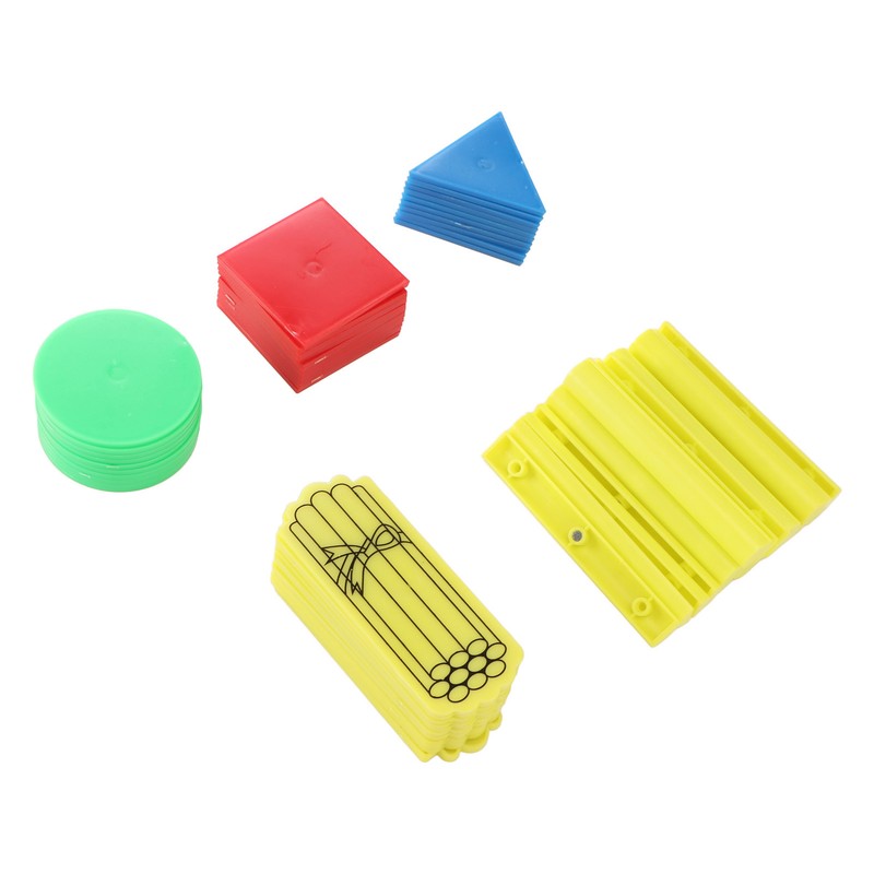 50PCS Magnetic Geometry Shapes Set Multifunctional Puzzle Educational Math Teaching