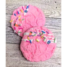 Handmade Faux Fake Baby Pink EASTER Themed Sprinkle Cookies Tiered Tier Tray Decor