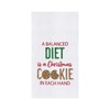 C&F Home "A Balanced Diet is a Christmas Cookie in
