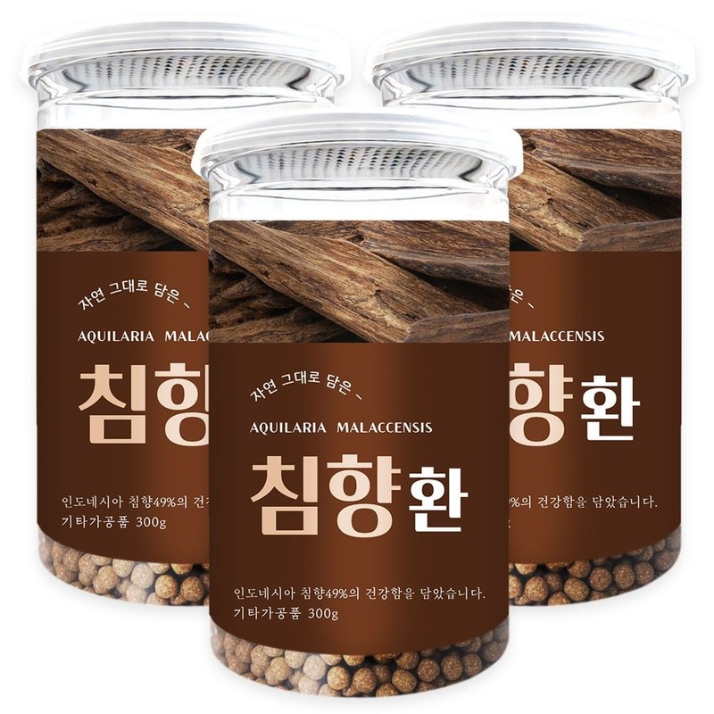 Hello Green Agarwood Pills 300g / 헬로우그린 침향환 300gX3(통) 총900g