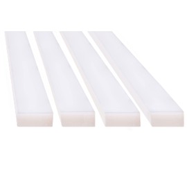 Hatsbi UHMW Crosscut Sled For Table Saw Sled Miter Bars 3/4" X 3/8" X 17" For Jigs Fixtures or Miter Slots (size 3/4"x3/8") 4 x UHMW Bars