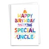 NobleWorks - 1 Birthday Greeting Card (Uncle) w/ 5 x