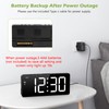 KeeKit 7 Inch Digital Alarm Clock with Bluetooth Sync Time,
