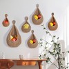 Soulnioi 3pcs Hanging Fruit Basket(S+M+L), Boho Jute Hanging Basket Vegetable