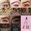 Eyebrow Pencil, Waterproof 2-in-1 Dual-Ended 3D Microblading Eyebrow Pencil with