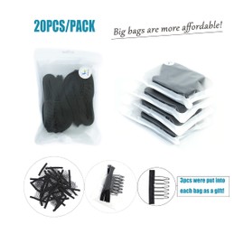 20 unidades de bandas elásticas ajustables negras para pelucas, correas ajustables para pelucas y hacer pelucas, bandas de peluca ajustables, correas ajustables para peluca (1 x 12 pulgadas)