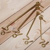 Hook and Eye Latch 10cm Retro Cabin Hooks Outside Solid
