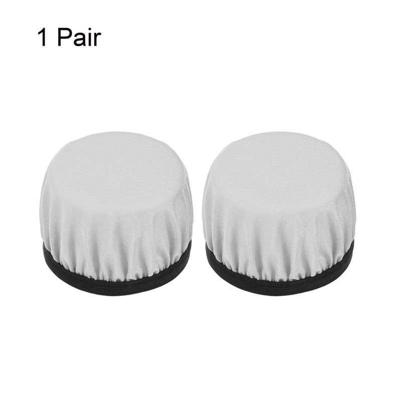 PATIKIL Grey Flexible Fabric Washable Headphone Cover Fits 60mm-90mm 1