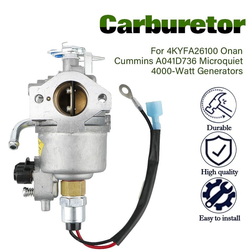 MOPASEN Carburetor for 4KYFA26100 Onan Cummins A041D736 Microquiet 4000-Watt Generators