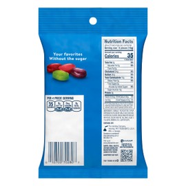 JOLLY RANCHER Zero Sugar Assorted Fruit Flavored Hard Candy Bag, 3.6 oz (Pack of 12)