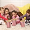 20 PCS 7x5x11cm Popcorn Boxes Popcorn Bags Red and White