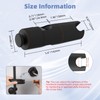 Hibbent Adjustable Shower Head Holder for Slide Bar, Universal 18.5-25mm