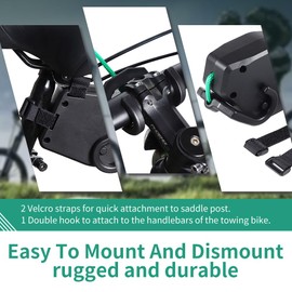 3T6B Tow Rope Bicycle Children, 2.5 m Retractable Bike Bicycle Tow Strap Pull System, Portable Outdoor Children's Bicycle Lead, Tow Rope Accessories for Bicycle, E-Bike, Mountain Bike