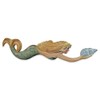 T.I. Design Hand Carved Swimming Mermaid Holding Seashell