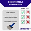 DEWEPRO Bucket Scraper - Flexible Putty Spatula 160mm - Rustproof