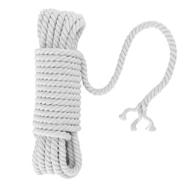 Ksvaye Cotton Cord, 10 mm x 10 m, White Thick Cord, Macrame Cord, Cotton Cord, Macrame Yarn, 10 mm Rope for DIY Crafts, Hanging Plant, Dream Catcher, Wedding Arch