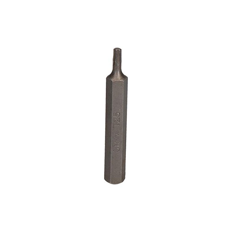 T25 Torx Star Bit 75mm Length 10mm Shank Chrome Vanadium