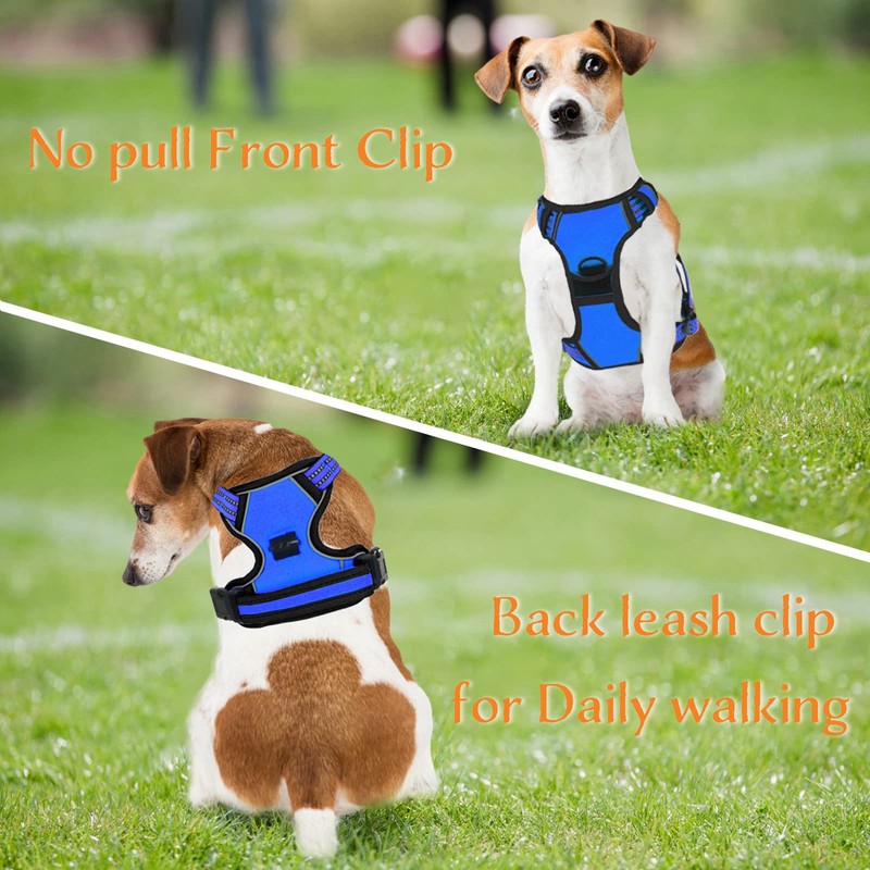No Pull Dog Harness for Medium Large Dogs Adjustable Reflective