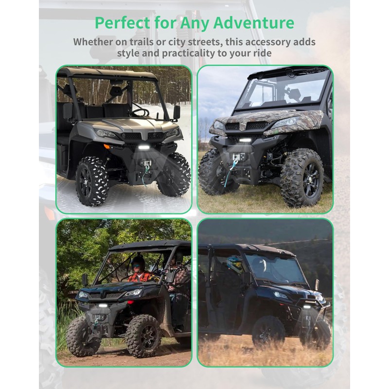 SLORIMOD Front Mesh Grille with LED Accent Light Bar for