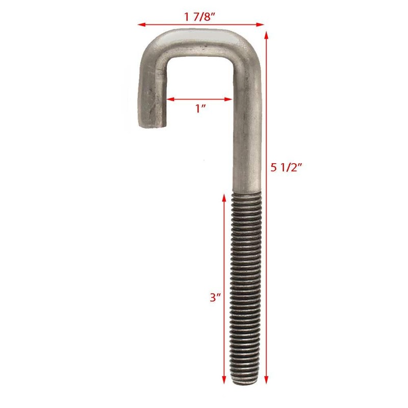 Boat Squared J-Bolt 206129 | 5 1/2 x 1 7/8